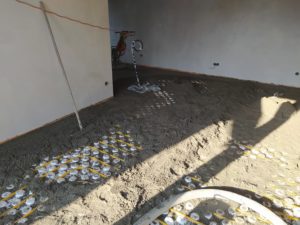 Betonáž na podlahové topení 